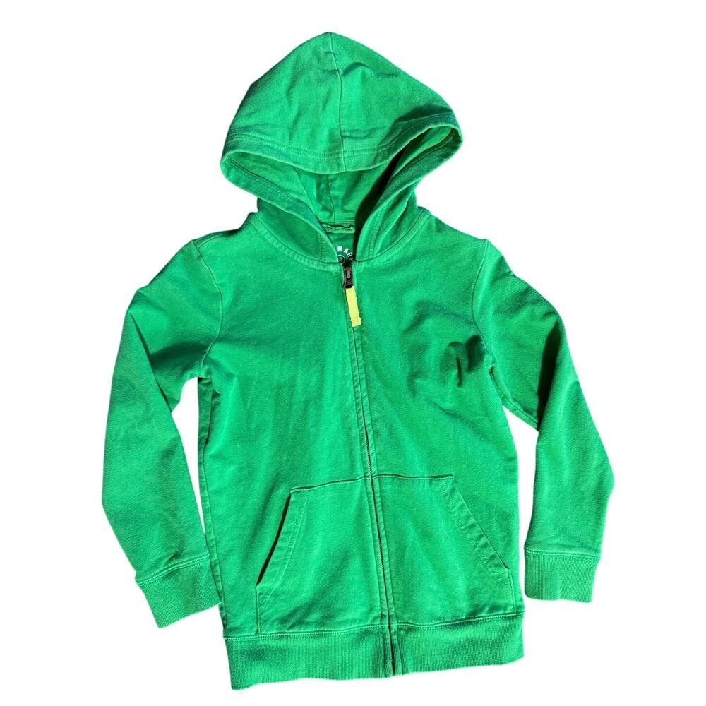 Primary Unisex Hoodie Sweatshirt in Bright Grass Green Size 6-7